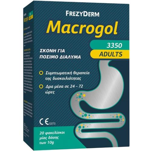 Frezyderm Macrogol Adults 3350 Powder for Symptomatic Treatment of Constipation Σκόνη για Συμπτωματική Θεραπεία Δυσκοιλιότητας σε Ενήλικες 20 Sachets x 4g